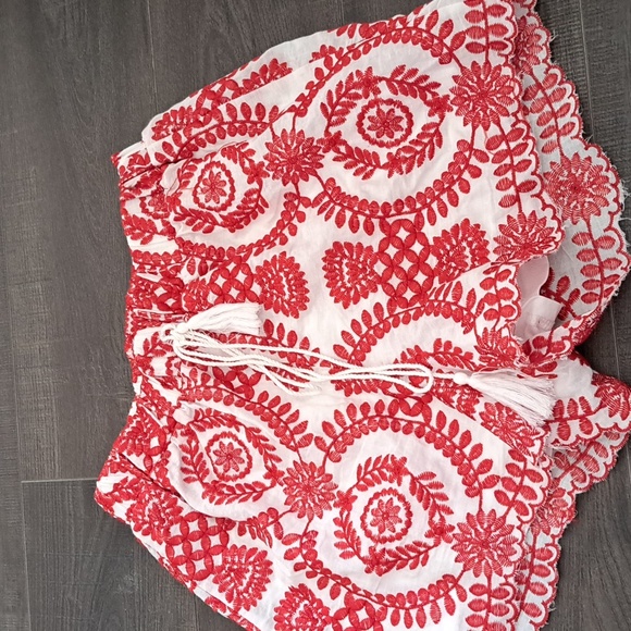 Missguided Pants - Missguided Red and White Shorts